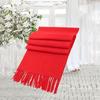 Chinese Red Imitation Wool Scarf Shawl