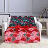 Одеяло с любовью и розой на День святого Валентина, мягкое фланелевое флисовое теплое и легкое пледы для взрослых, одеяло для кровати, дивана, покрывало