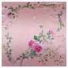 Elegant 90*90cm Spring Rose Flower Printed Small Square Scarf Foulard Hijabs For Ladies