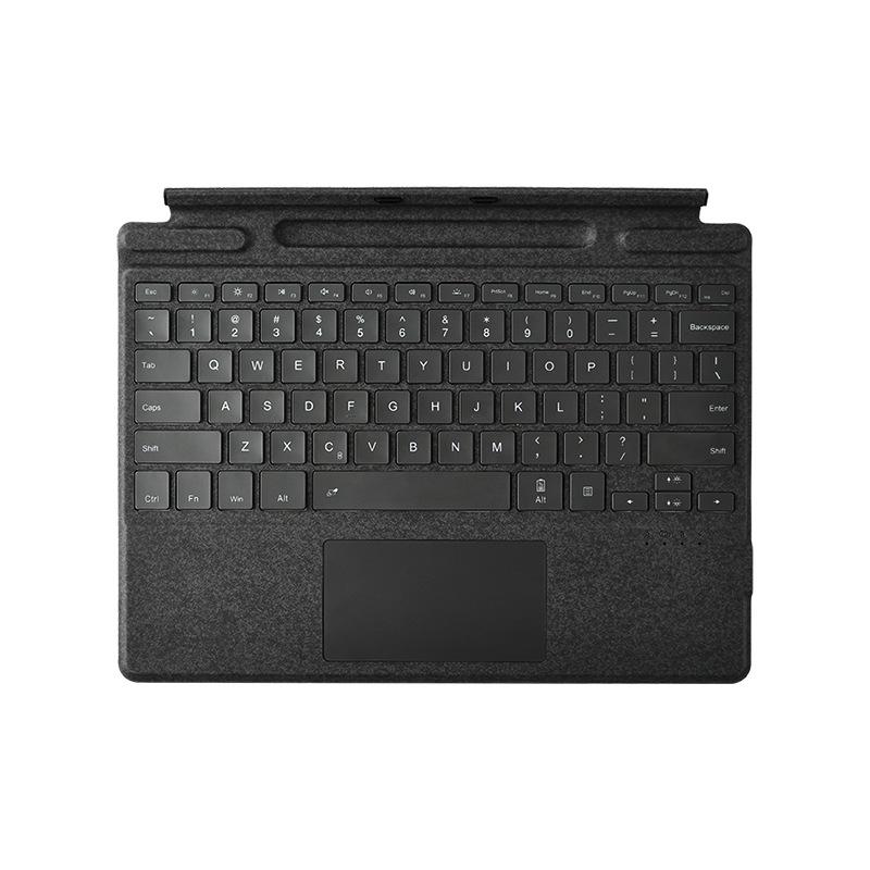 Surface Pro Bluetooth Keyboard Case with Seven-Color Backlit Magnetic Design