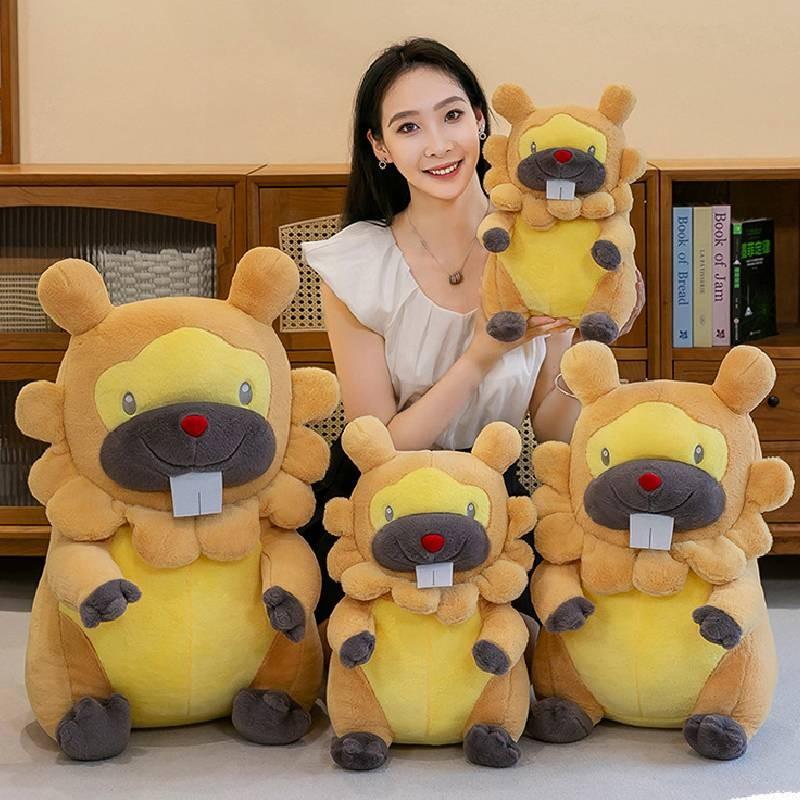 Plush Toy Bidoof Animal Stuffed Doll Cartoon Decorations Gifts Kids