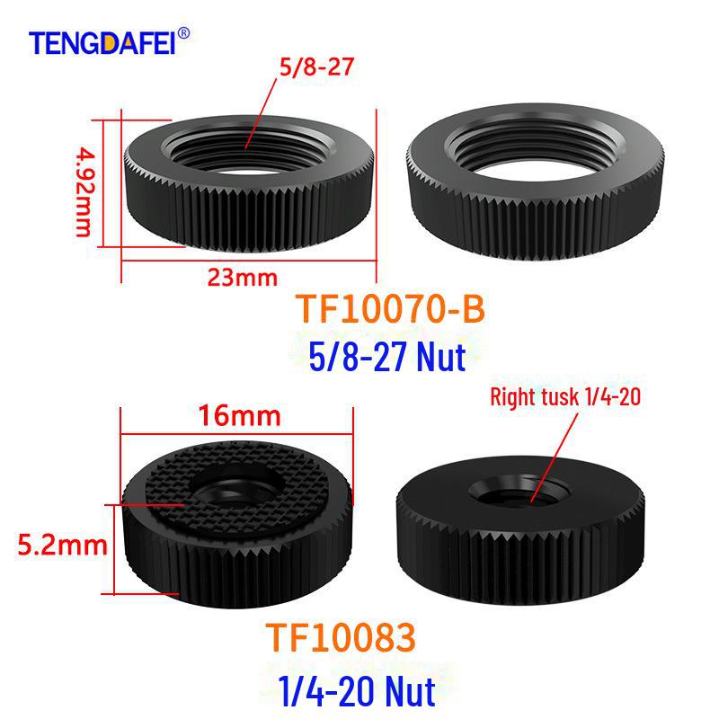 Набор аксессуаров для камеры: Винт 1/4", гайка 3/8", микрофон 5/8", ручка для крепления на горячий башмак, палка для селфи, головка штатива