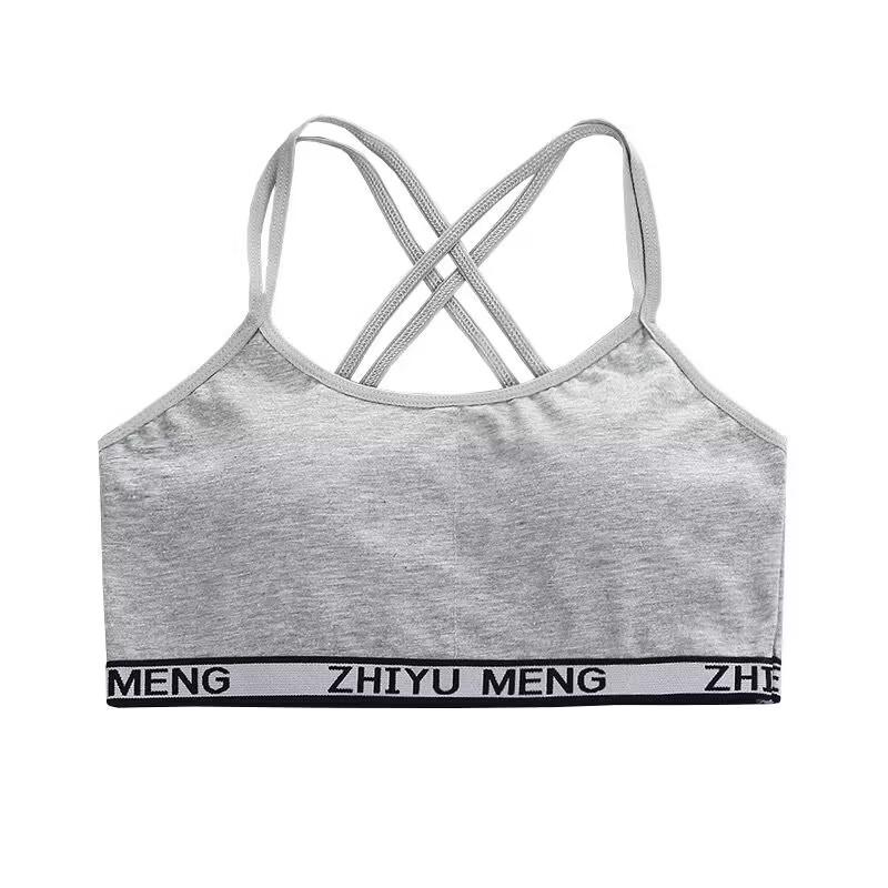 Бюстгальтер для девочек, дышащие подростковые бюстгальтеры для детей, нижнее белье для подростков, однотонный жилет для подростков, топы-трубы для девочек, нижнее белье