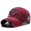 Унисекс мягкий верх вышитая стираная винтажная бейсболка спортивная кепка от солнца