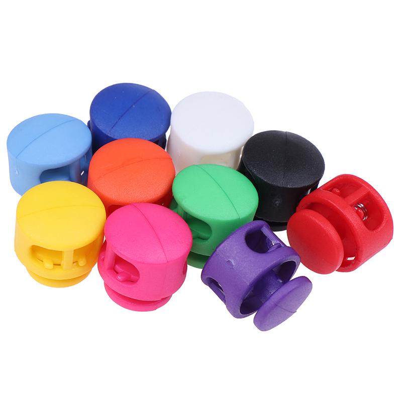 10Pcs Cord Lock Stopper Buckles Clamp Toggle Clip DIY Shoelace Bag Accessories