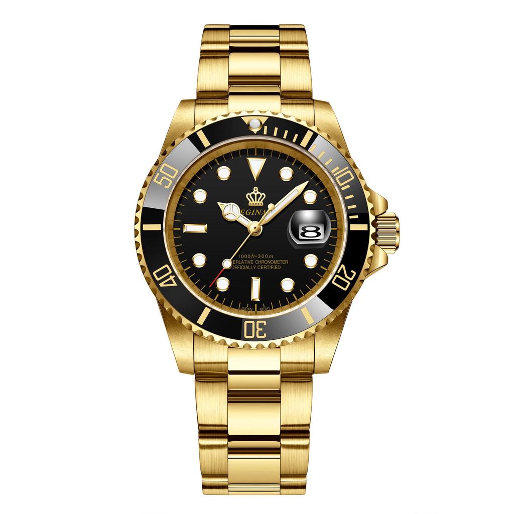 Мужские зеленые часы Submariner Date из нержавеющей стали – Высококлассный минимализм, Водонепроницаемые, Вращающийся безель, Спортивный дизайн для студентов