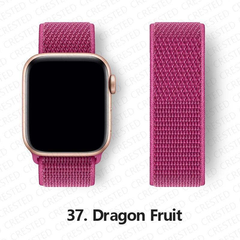 Нейлоновый ремешок для Apple, ремешок для часов 44 мм, 40 мм, 42 мм, 38 мм, браслет для умных часов, ремень, спортивный браслет-петля, iWatch series 3, 4, 5, 6, se, ремешок