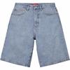 818955 Широкие джинсовые шорты Supreme (26SS) Мытый индиго