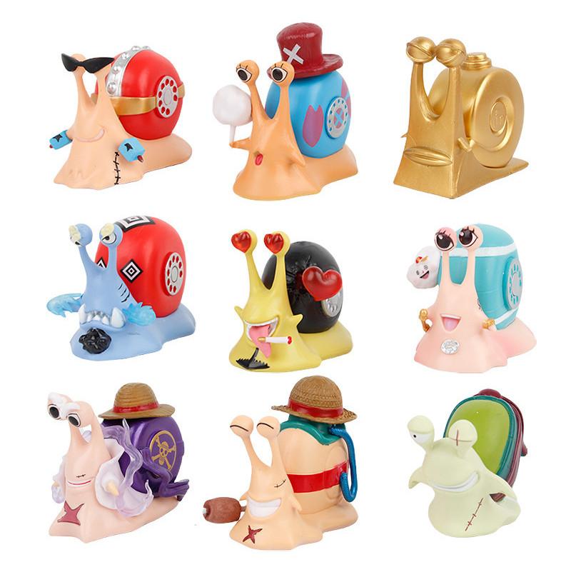 Collectible One Piece Phone Bug Pvc Figurine Assortment 9 Colorful Designs Toys