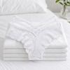 Underwear Women Lace Floral Thong Low-Rise T-back Panties Lace Solid Briefs  Female