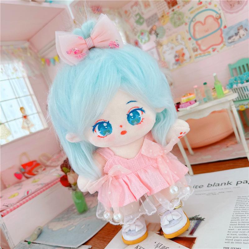 20 см хлопковая кукла с синими волосами Baby Friends Idol Star Dolls милые мягкие плюшевые игрушки куклы плюшевые игрушки фанаты коллекция подарков
