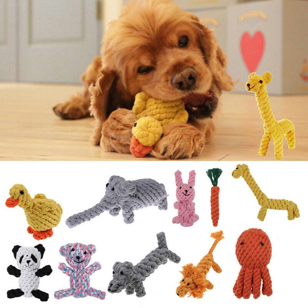 Animal Teeth Cleaning Cotton Rope Interactive Puppy Cotton Rope Toy Chew Toy Dog Toy Pet Supplies
