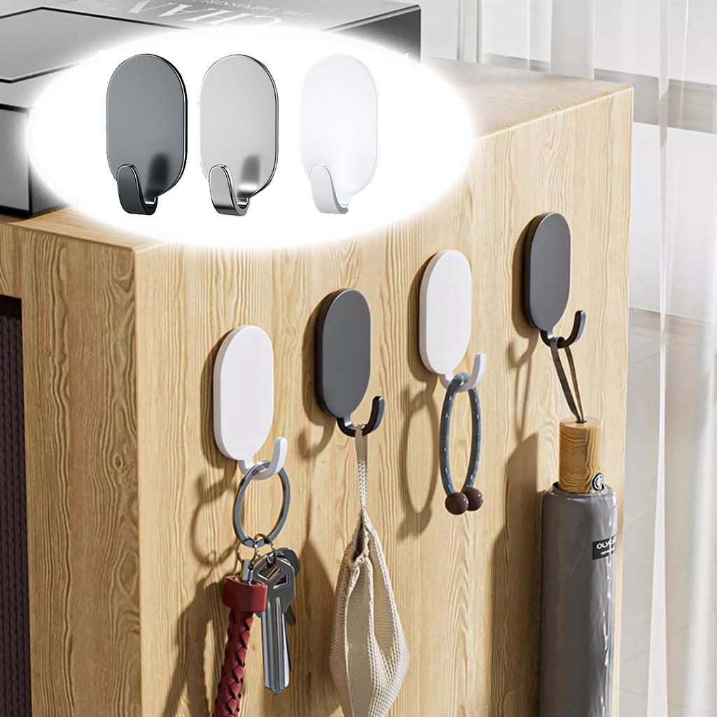 5 шт. Крючок прочный клейкий без перфорации для кухни, ванной комнаты, дверь на стену позади не оставляющего следов липкого крючка с подшипником из нержавеющей стали