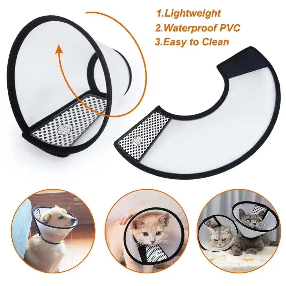 Adjustable Pet Protective Cover Anti-Lick Recovery Cone Collar Elizabethan Cone Puppy Accessories