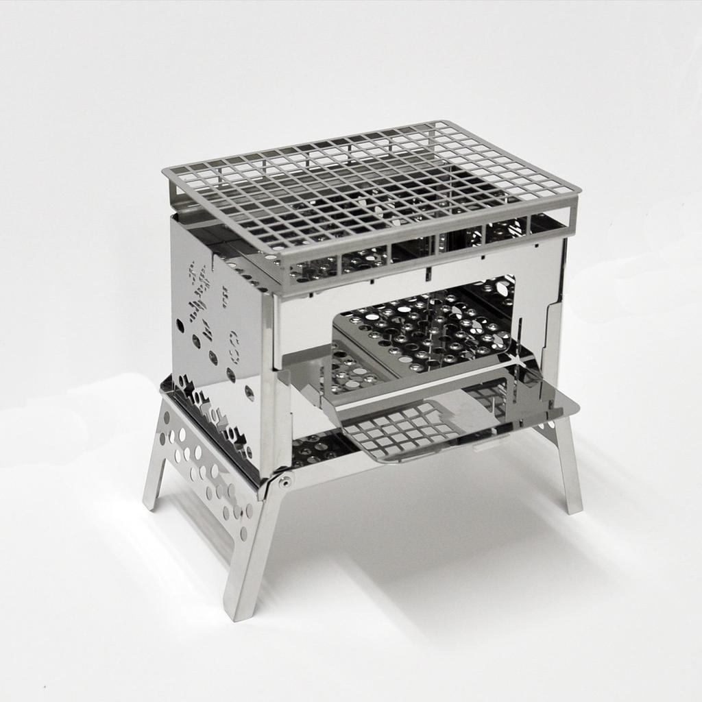 Wara's Compact Bonfire Grill B-6-kun 4-Piece Set / SHO-0004-10-25-38