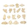 50pcs Space Theme Unfinished Blank Wooden Slices Astronaut Spacecraft Satellite Planet Crafts to Paint Wood Cutouts