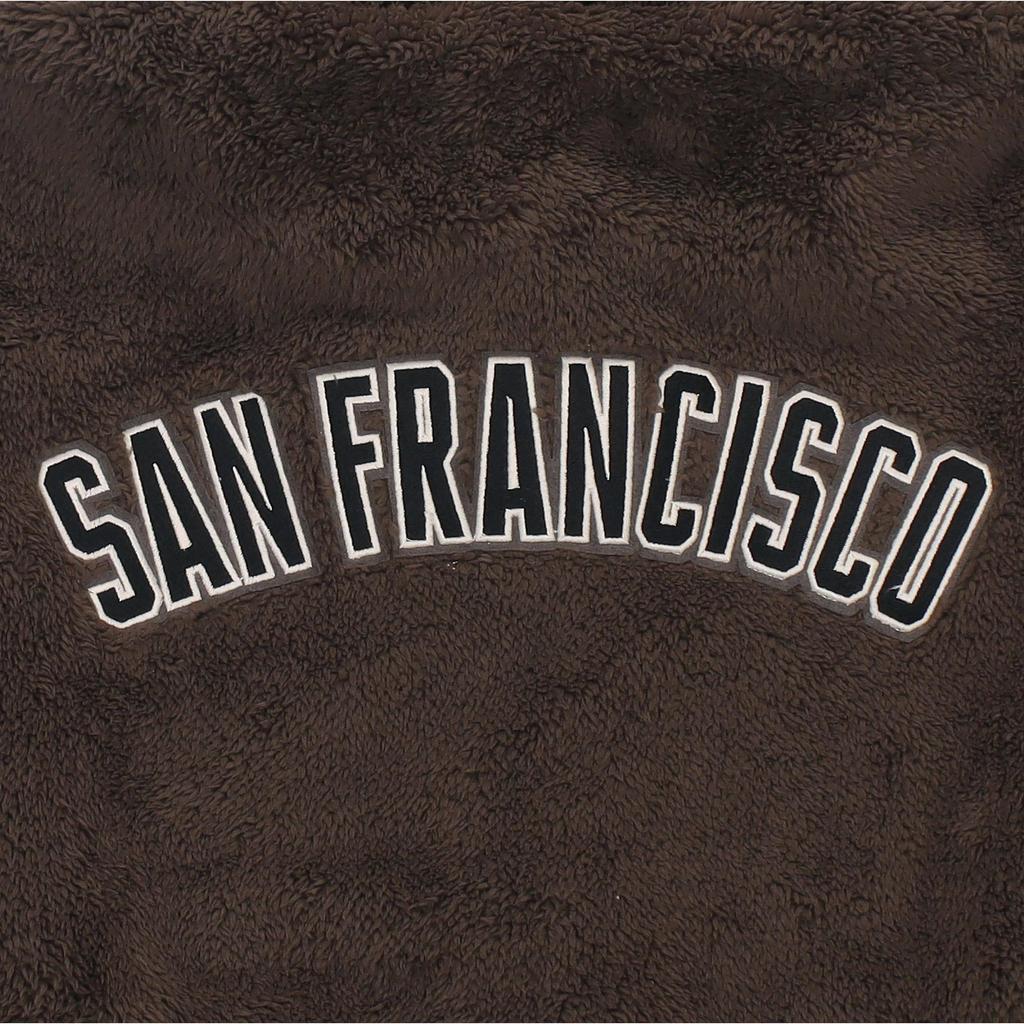 New Era Logo Embroidered Hooded Drawstring Loose Jacket Unisex jackets Brown 13338645