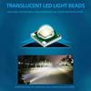 1/2PCS Motorcycle Headlights Dual Color 2 Lens Spotlight Super Bright High Low Beam Scooter Motorbike Driving Light Fog Lamp