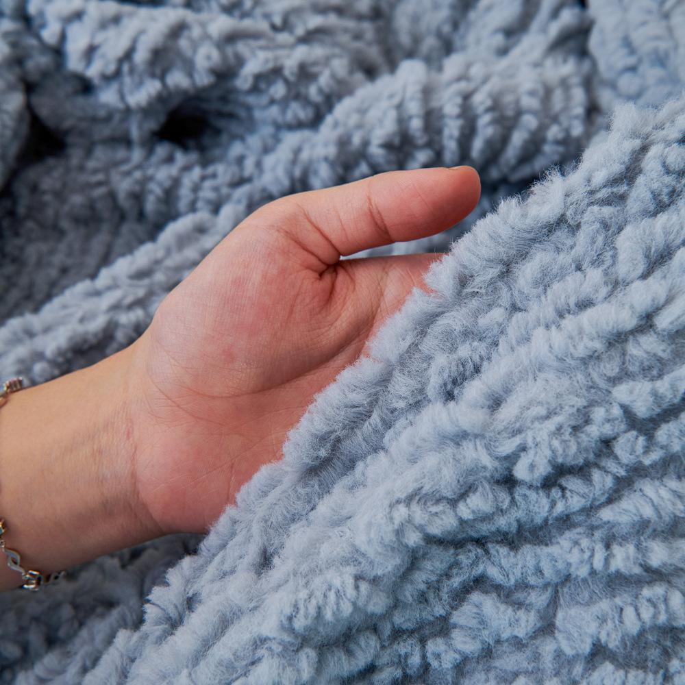 Плюшевый чехол для дивана-полотенца, встроенный чехол для подушки, тканевый, не царапающий чехол для дивана, полностью завернутый чехол