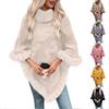 Women's Fashion Faux Collar Pullover Sweater Cape
