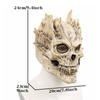 Реалистичная латексная маска черепа для Хэллоуин-вечеринок, маска на лицо скелета, аксессуар для костюма для косплея в жанре хоррор