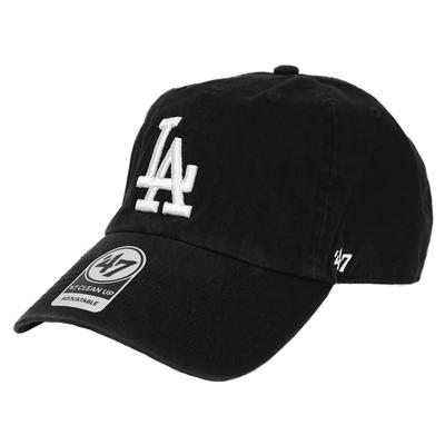 Кепка Los Angeles Dodgers 47 Clean Up LA, Мужская/Женская, Логотип, Низкопрофильная кепка, MLB, Черный/Белый