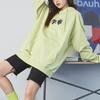 Li Ning Sports Fashion Series вышитый свободный пуловер с капюшоном унисекс толстовки глазурованно-зеленый AWDR498-6