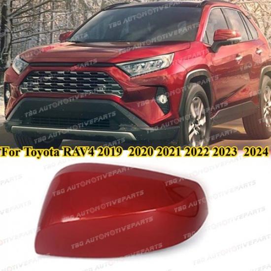 Красная Левая для Toyota RAV4 - 2024 Накладка на зеркало заднего вида со стороны пассажира
