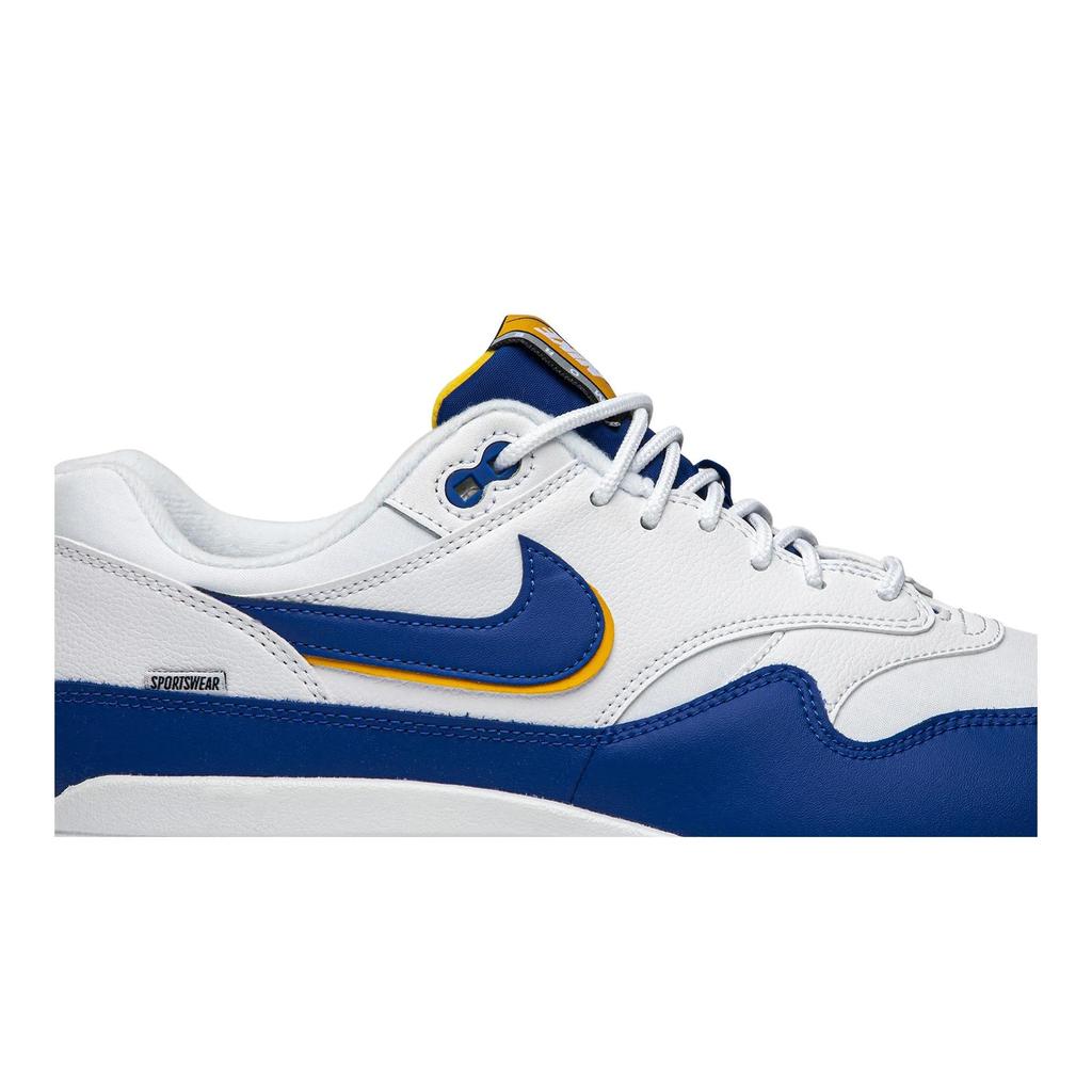 Nike Air Max 1 SE 'Windbreaker' (Unisex) White / University Gold / Black / Game Royal Running Shoes AO1021 102