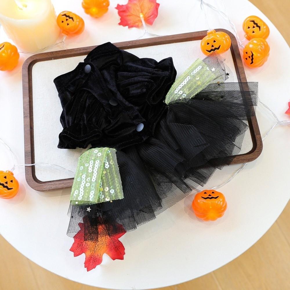 Comfortable Dog Halloween Dress Two Legged Dog Lace Skirt Cute Puppy Sweatshirt Cosplay Party