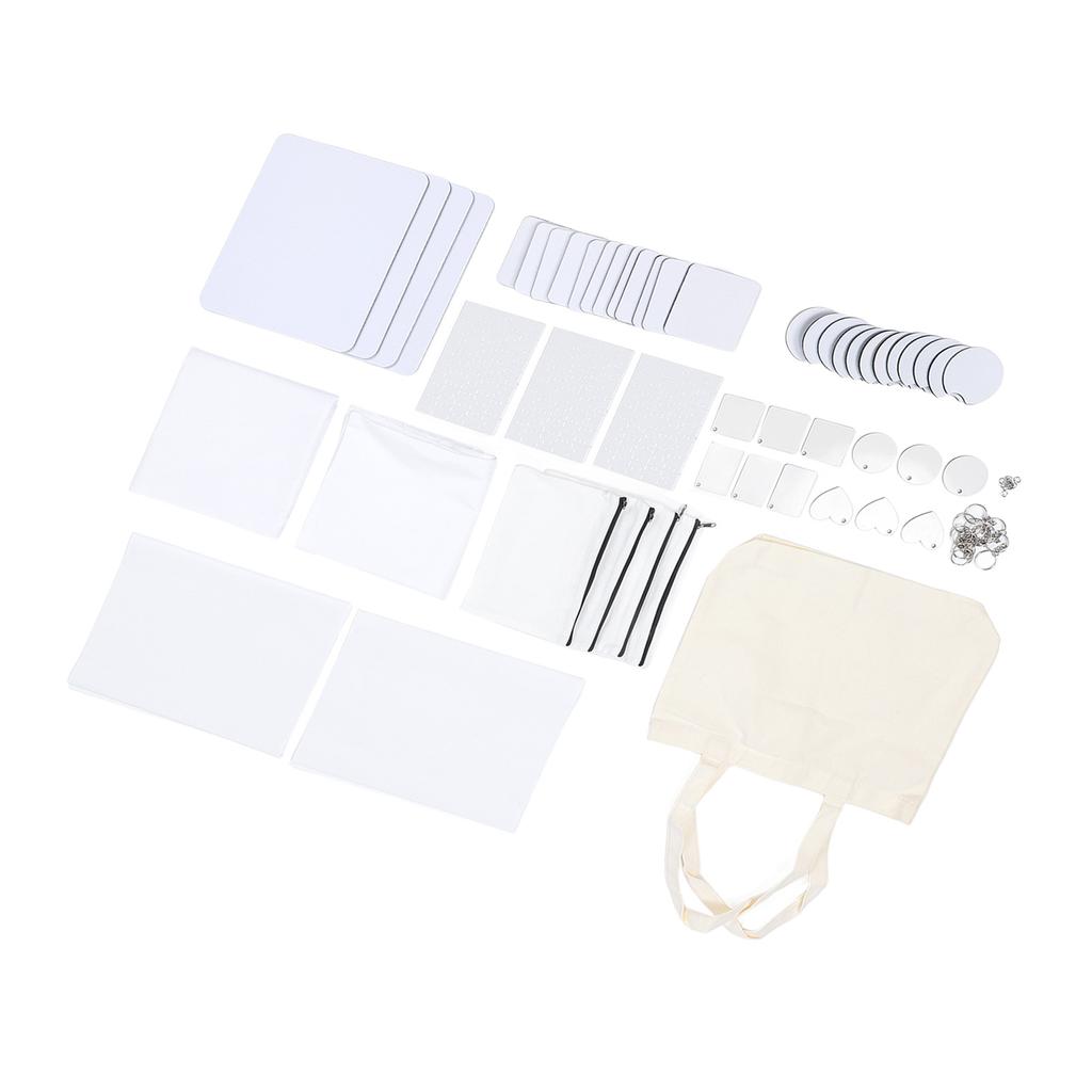 77 шт. набор заготовок для сублимационной печати термопереносная печать брелок заготовки для косметички наволочка для мыши Pa