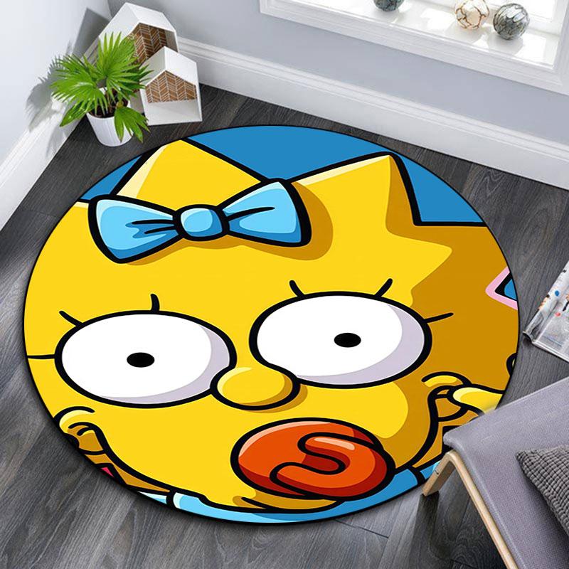 Maggie pattern round rug,Carpet Rug for Living Room Bedroom Playroom ,Non-slip Floor Mat,Holiday Gifts and Birthday Gifts.