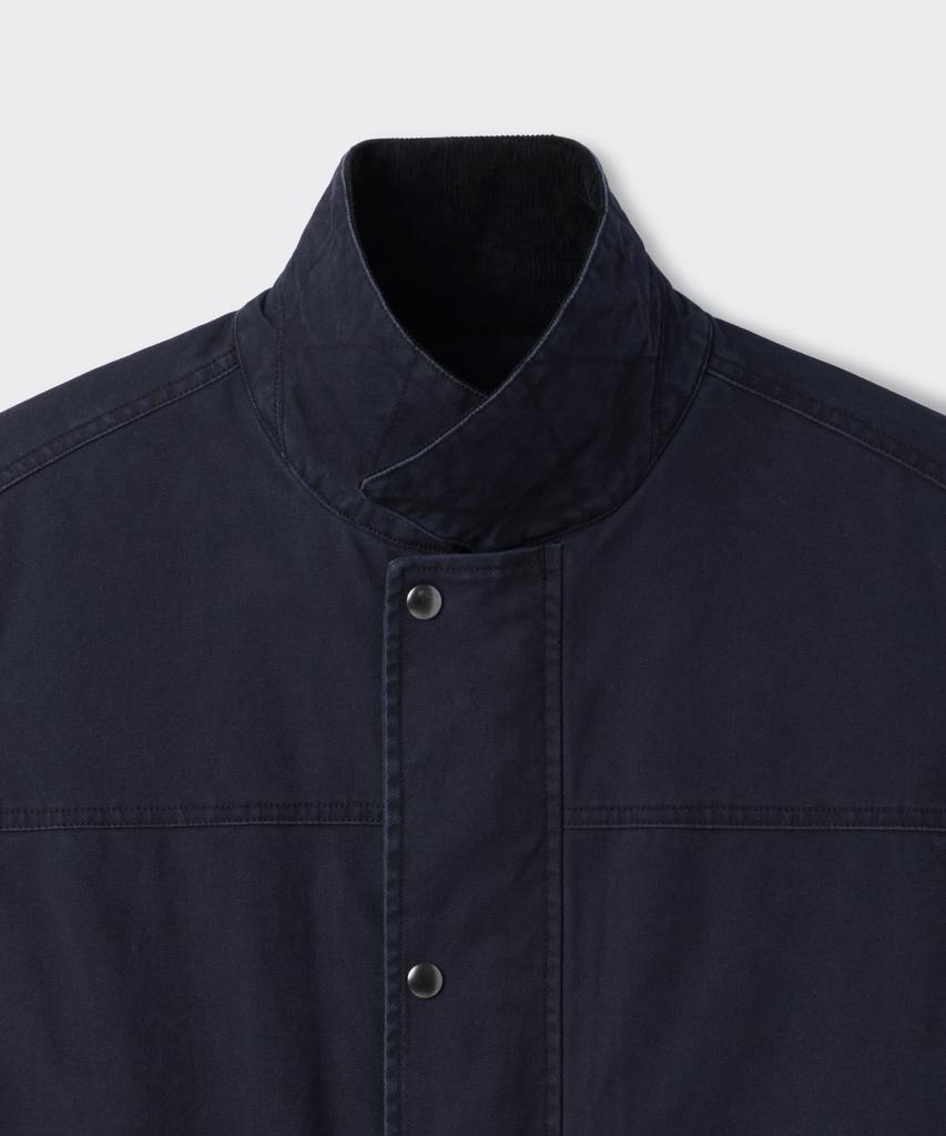 Musinsa Standard Pigment Canvas Hunting Jacket [Navy]