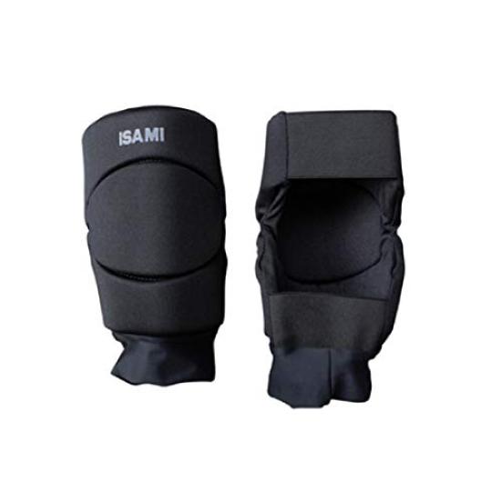 ISAMI Isami Knee Guard Foot Shin Knee Support Martial Arts Martial Arts Karate Kickboxing After Mixed Martial Arts M L-1103 (Black, (Free))