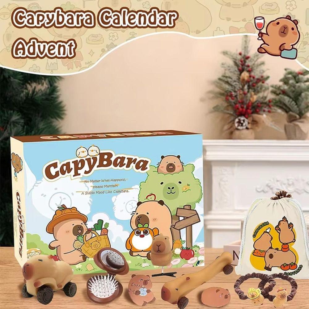 Capybara Themed Set Christmas Advent Calendar Capybara Blind Box Calendar For Kids Christmas Gift
