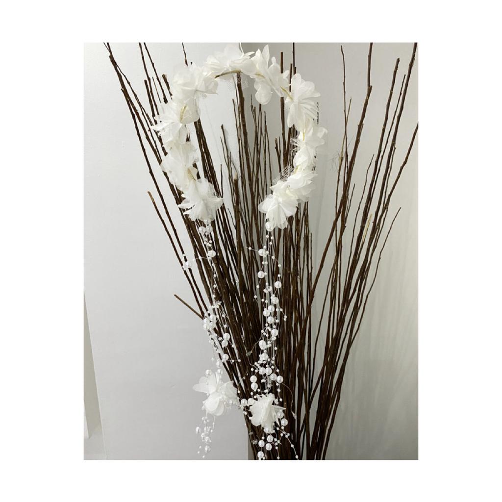 White Maternity Crown Bridal Crown