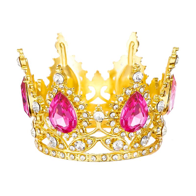 Princess Small Tiaras for Bridal Wedding Flower Decoration Cake Crown Topper Girls Birthday Gift Diadem Jewelry Accessories