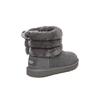 UGG Fluff Mini Quilted Fleece Snow Boots Kids Boots Gray 1103612T-CHRC