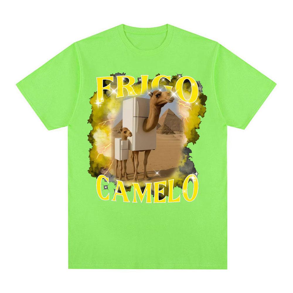 Frigo Camelo Elephant Graphics T Shirt Funny Italian Brainrot Meme T Shirts Unisex Women 100 Cotton High Quality Oversized Tshirt