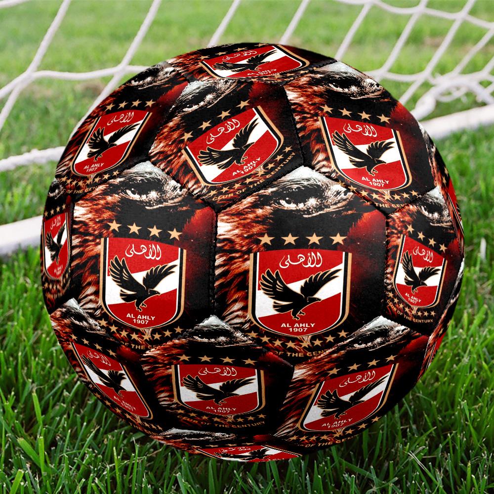 Ahly Football club Printed Size 5 Soccer Balls, High-Quality, Anti-Slip, Protective Football, A Unique Gift , Birthdays, Christmas Gifts