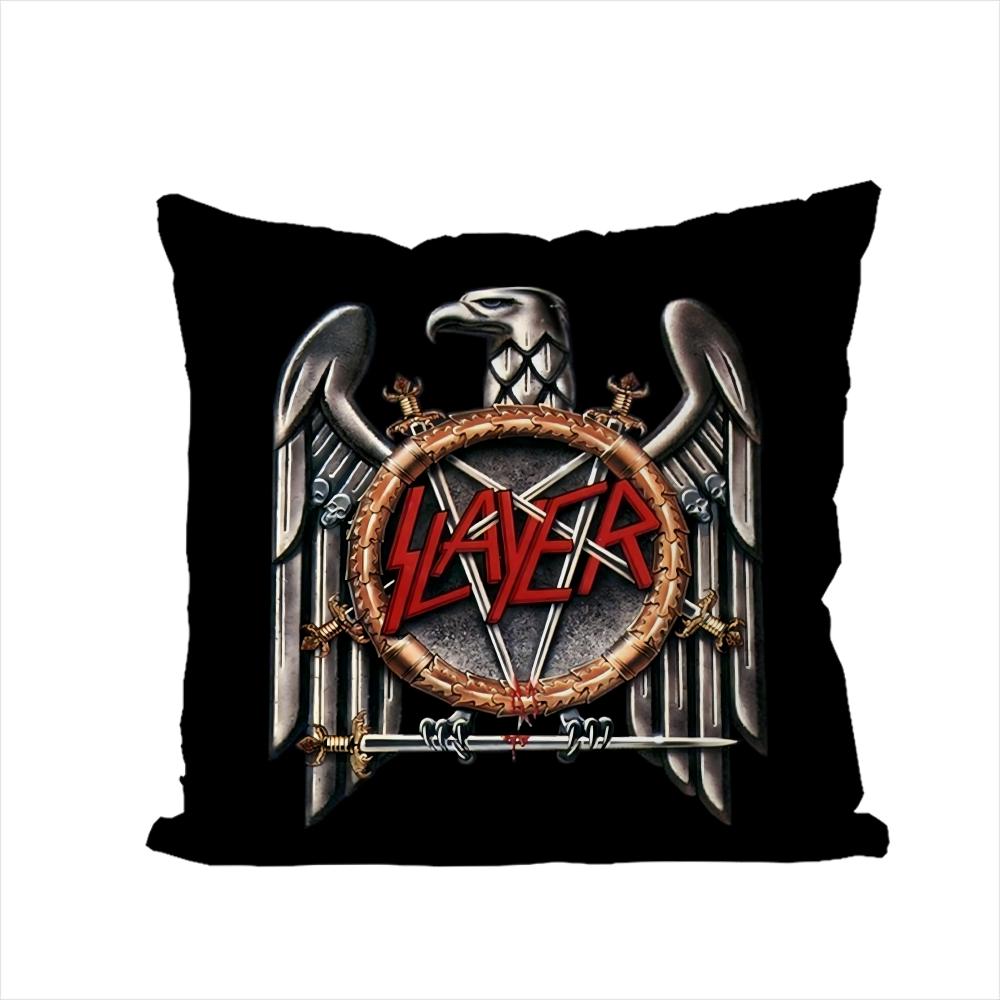 Band SSlayer Pillow Case For Car Sofa Decorative Home Doublesided Print Plush Square Throw Pillow Cushion Cover