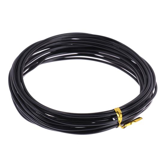 1 рулон, 5 м, проволока для бонсай, гибкая, многоразовая, нержавеющая, гибкая, удобная для хранения, форма растения, 6 размеров, тренировочная ветка бонсай, черная проволока для балкона