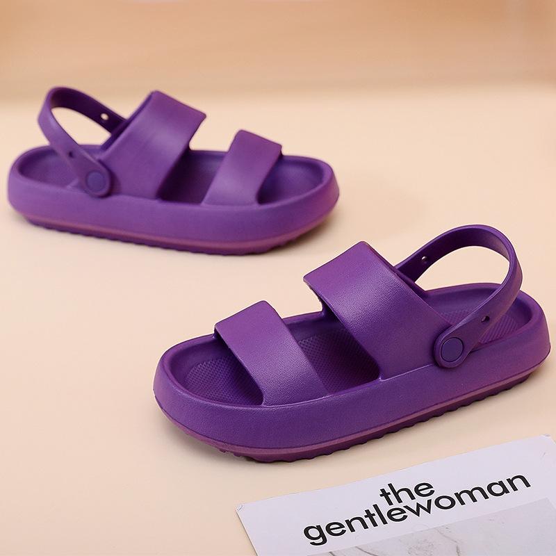 Мужские и женские тапочки унисекс пара обувь сандалии мягкая подошва пляжные шлепанцы толстые тапочки на платформе для дома в ванной противоскользящие