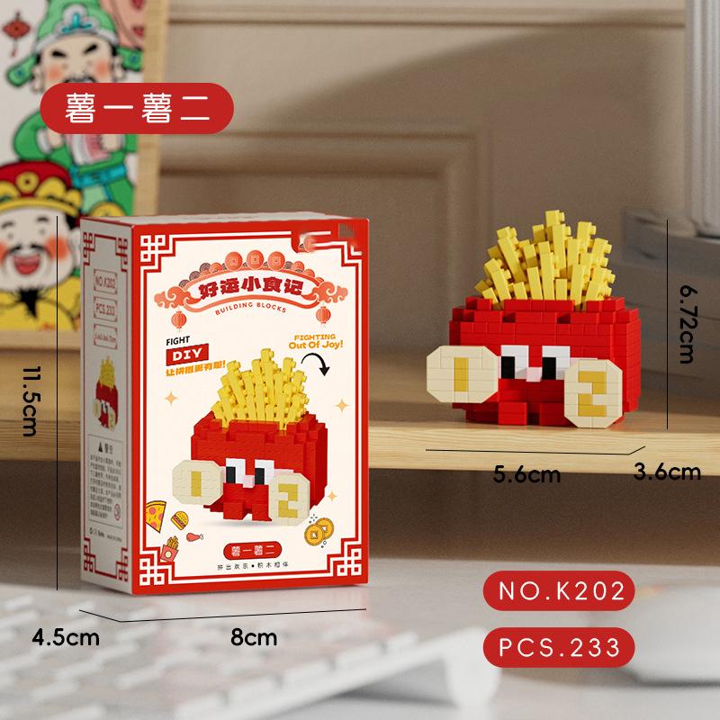 Конструктор Fruit 3D, модель торта и еды, мини-кирпичики, строительные блоки, игрушки для детей от 7 до 10 лет и взрослых.
