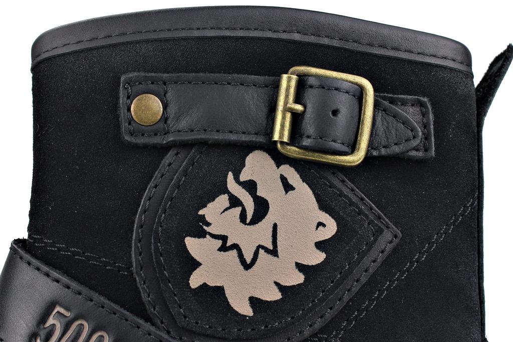 OSSTONE Genuine Leather Chukka Mountain Bike 10 US EU Men's Boots, Size Men's (M), 44, 44, Color Black, OZ-5008-1-BLACK-10