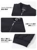 TACAVSEN Filled Jacket Military Casual Jumper Pilot Golf Cool Bike Jumper Stylish Thin Water Repellent Outdoor Wear Windproof Autumn Clothes Black XL