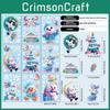 Christmas Snowflake Snowman Window Clings With Static Electricity For Holiday Decor