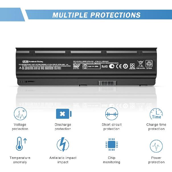 MU06 MU09 Laptop Battery for HP Spare 593553-001 593554-001, HP Compaq Presario CQ32 CQ42 CQ43 435 436, Pavilion DM4 G4 G6 G7 DV3-4000 DV5-2000
