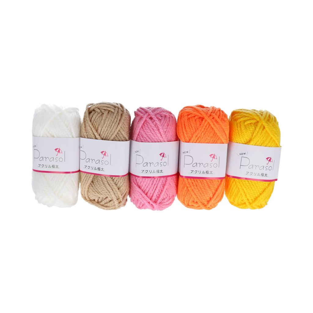Yokota Yarn Parasol Acrylic Extra Thick Single Color 15 Color Set 15 Balls 6901-15