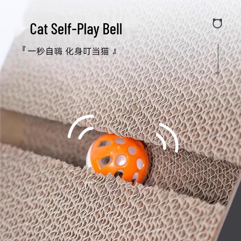 Vertical Triangular Corrugated Cat Scratcher & Lounge